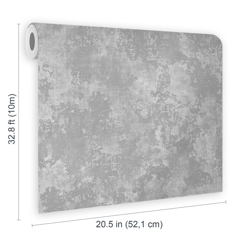 Fresco Urban Texture Plain Wallpaper, Grey