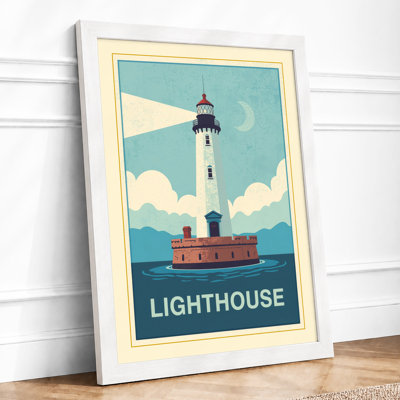 Coastal Lighthouse Vintage - Print