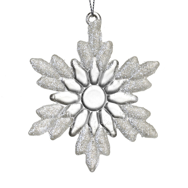 9cm Glass Holiday Shaped Ornament