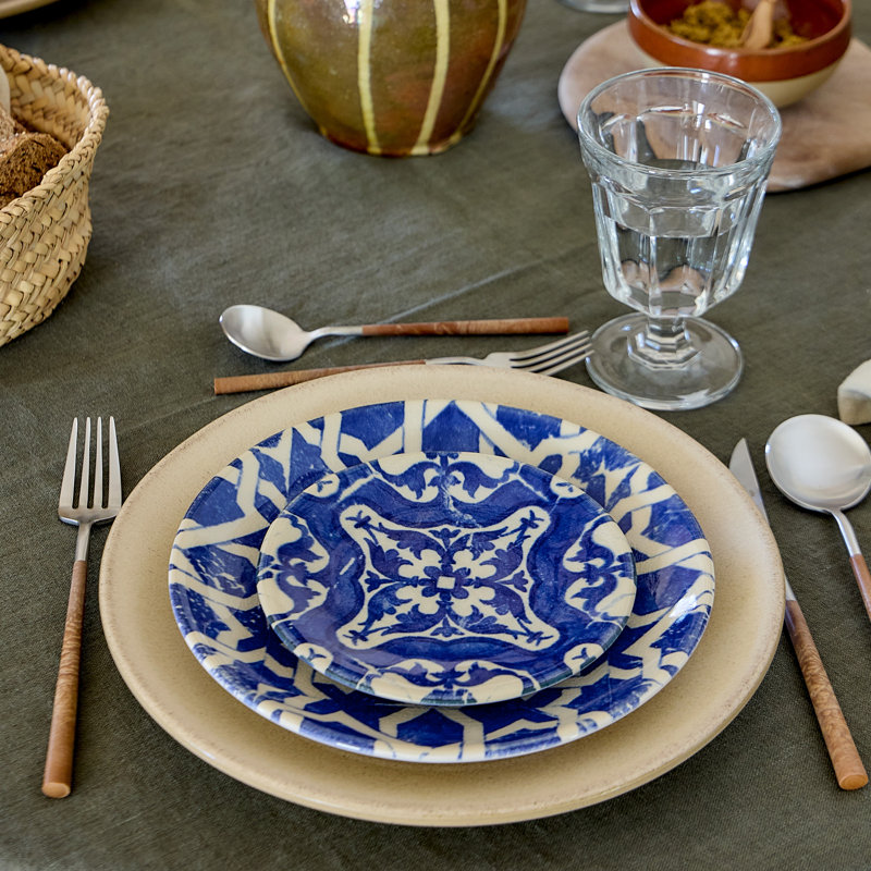 Elements Appetizer Plates, Algarve Blue