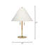 Harrison Rattan Table Lamp, Natural