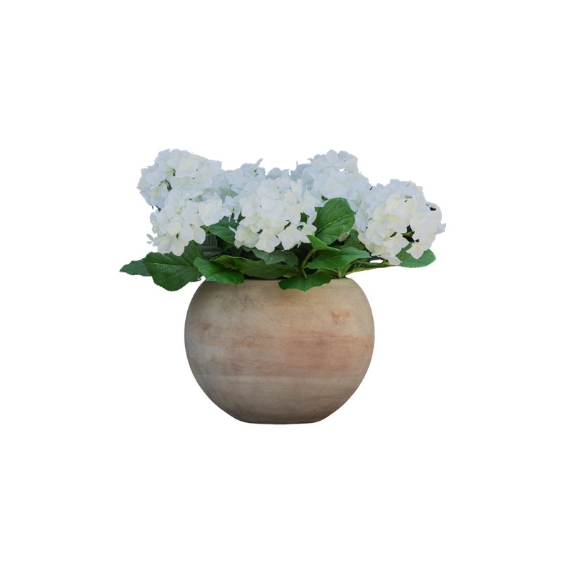Lifelike Hydrangea Urn Filler, White