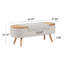Banc de rangement rembourré avec repose-pieds Jurre-1451848872