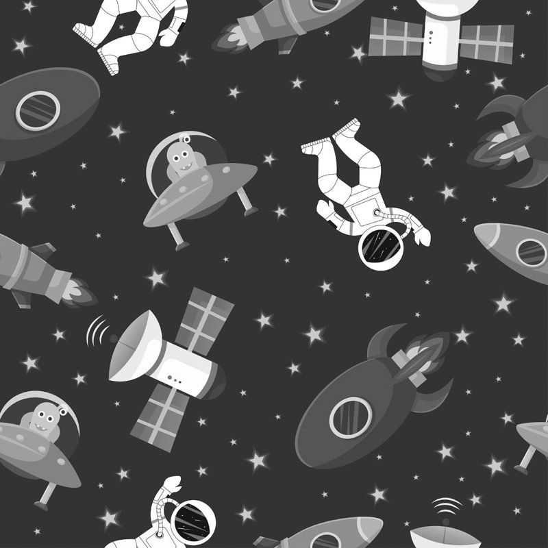 Rouleau de papier peint adhésif L 8,5 pi x l 24 po Luxton Universe