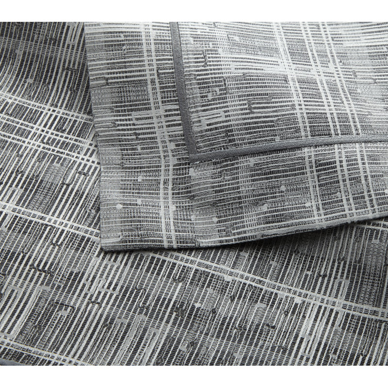 Biagio Jacquard Duvet Cover, Azure, Queen Duvet Cover