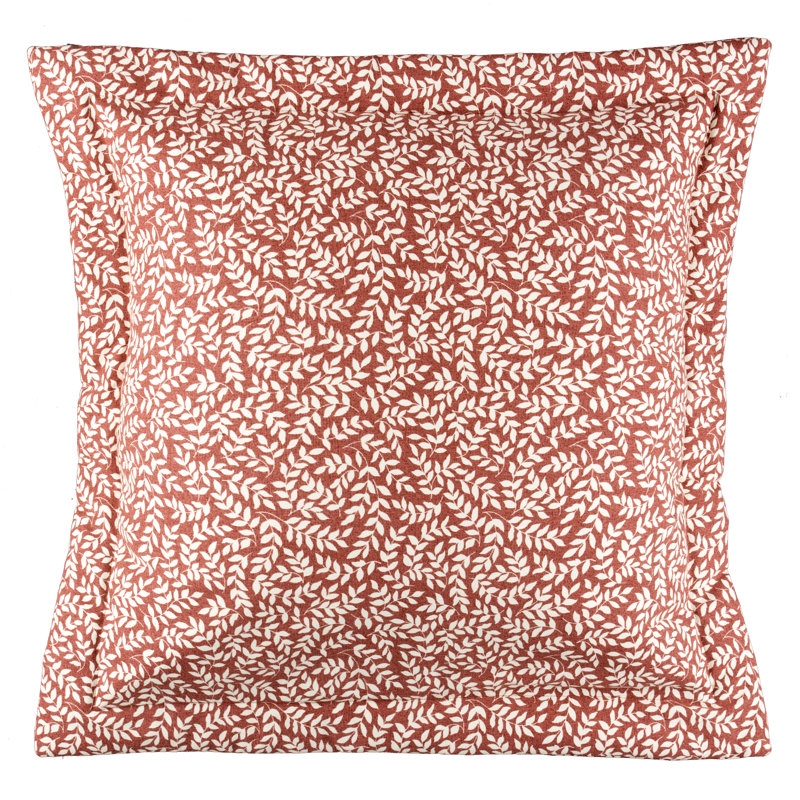Bouvier Red Traditional Cotton Leaf Sham