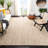 Debroh Natural Fiber Hand Woven Jute Solid Color Rug-1592171348