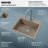 Karran Quartz 25'' X 22'' Single Bowl Drop-in Kitchen Sink Kit-65980506