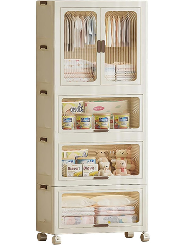 2 Door Plastic / Acrylic Wardrobe