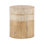 Malvina 15" Round Mango Wood End Table, Natural