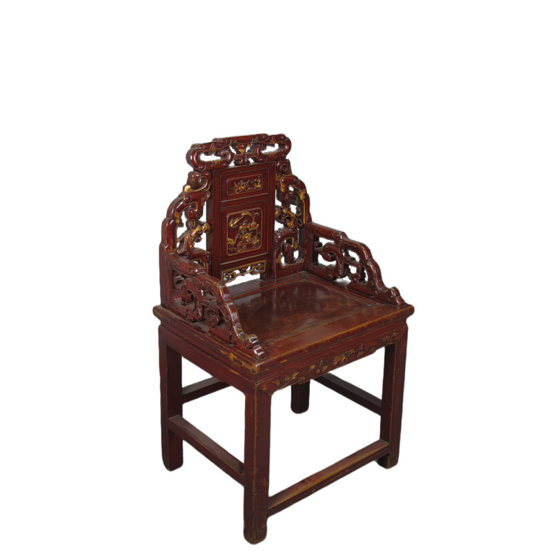 Asian Classic Solid Wood Arm Chair