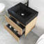 Meuble-lavabo 24 po avec lavabo en quartz noir-1120677066