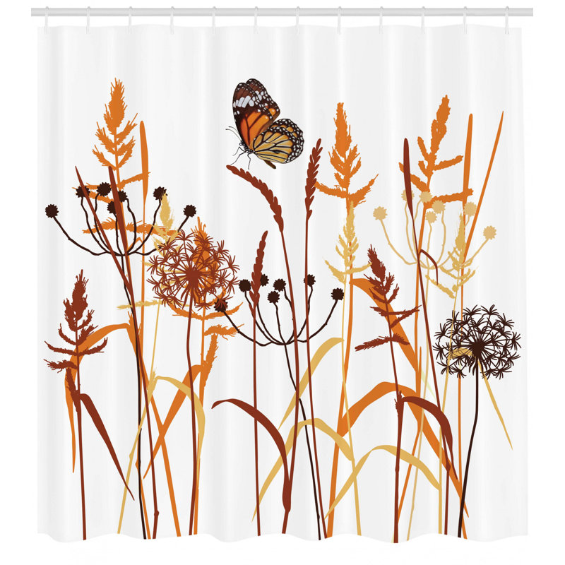 Shower Curtain with Hooks Included, 70" H x 69" W