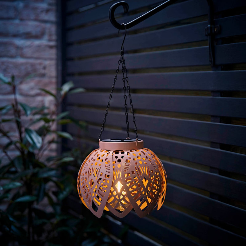 Outdoor Hanging Lantern, Pink