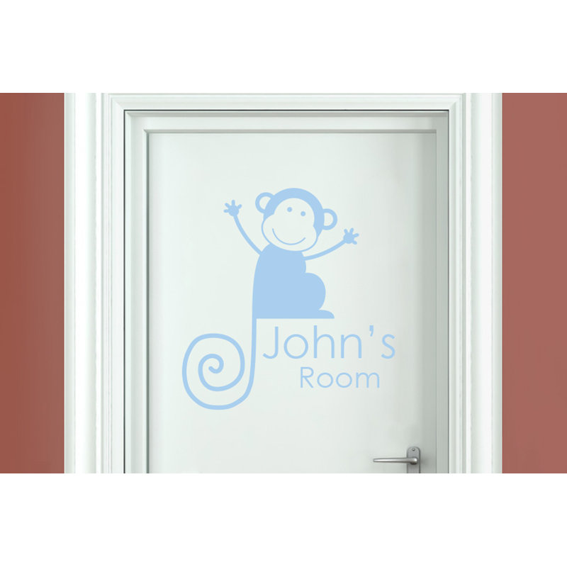 Animals Wall Decal, Light Blue