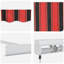 Brayden Studio Fabric Cover Retractable Door / Window Awning-1014054499-1014054519