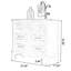 Armoire d'appoint en bois manufacturé bleu foncé foncé