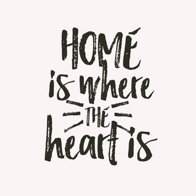 Home Heart 4 - Wrapped Canvas Print