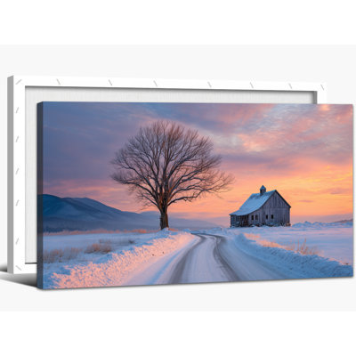 Art mural arbre hivernal