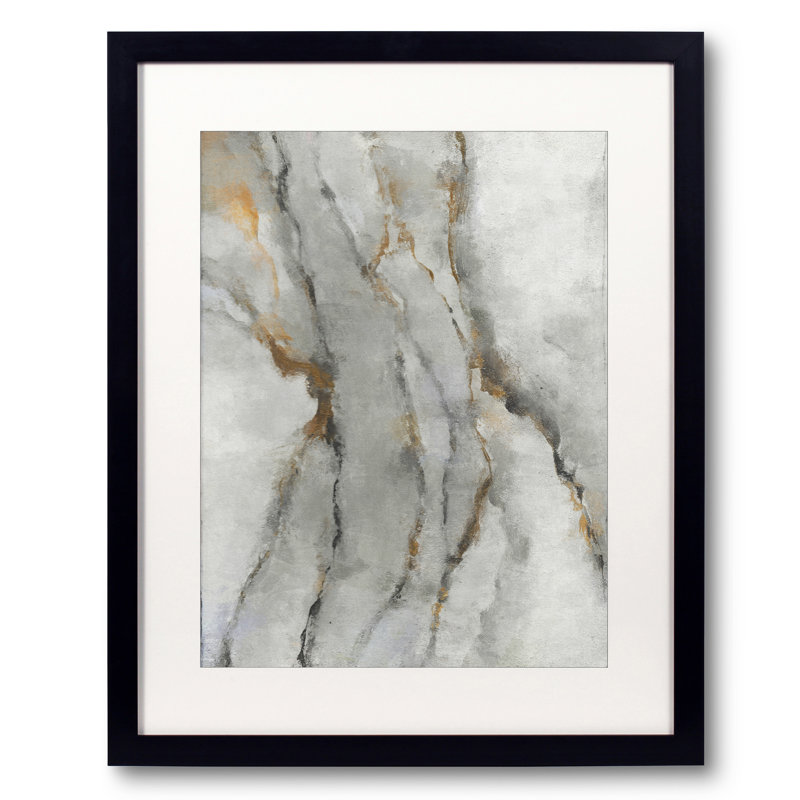 Cracks Print by Angel Estevez, 31.2" H x 25.2" W , Black Framed Paper