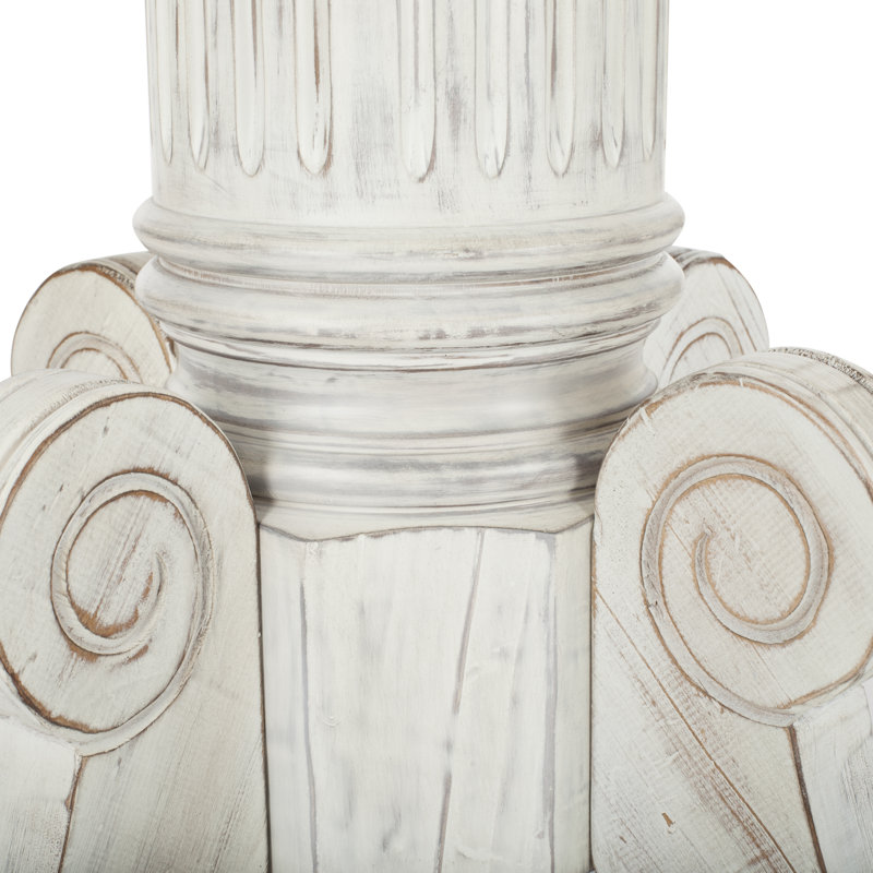 Ensemble de salle à manger 5 pièces Denholme, Blanc antique, Crème / bleu marine