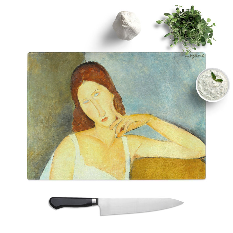 Jeanne Hebuterne Vol.1 by Amedeo Modigliani Chopping Board, 0.4cm H x 28.5cm W x 39cm L