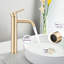 Robinet de lavabo pour salle de bain en or brossé-124304130
