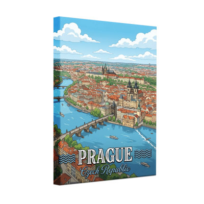 Scenic &Cityscapes Prague Cityscape River Bridge Architecture Skyline Landscape View
