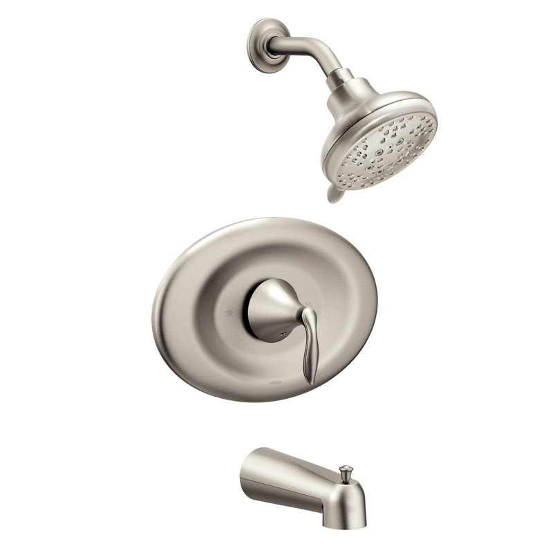 Eva Conversion Posi-Temp Tub and Shower Faucet, Brushed Nickel
