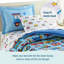  Ensemble de draps 100% coton Wildkin - Draps doux et confortables - trains, avions et camions-12411176
