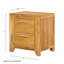 Table de chevet 20,7 x 15,4 x 22 po