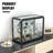24" W X 18" H X 12" D Black Aluminum Tempered Glass Countertop Display Case - Durabletable Top Display Case,clear Display Cabinet For Retail, Home & Office Use-124438609