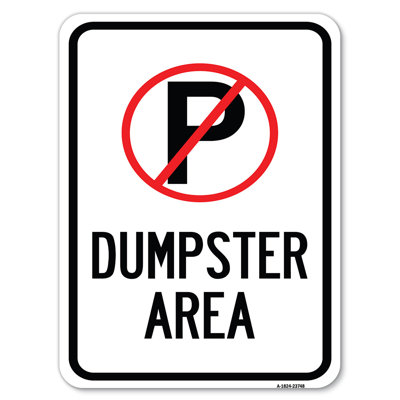 No Parking Dumpster Area/24627