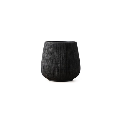 Round Etched Resin Pot Planter 