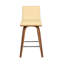 Aluin Mid-century Modern Swivel Counter or Bar Height Bar Stool in Faux Leather and Wood-512247214-512247212-512247201