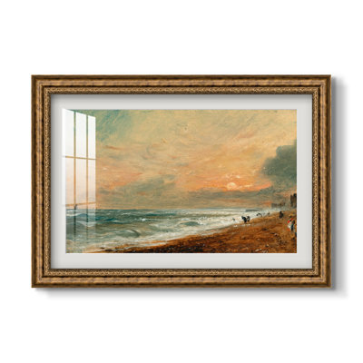 Hove Beach, c. 1824-1826-John Constable-Custom Framed Print