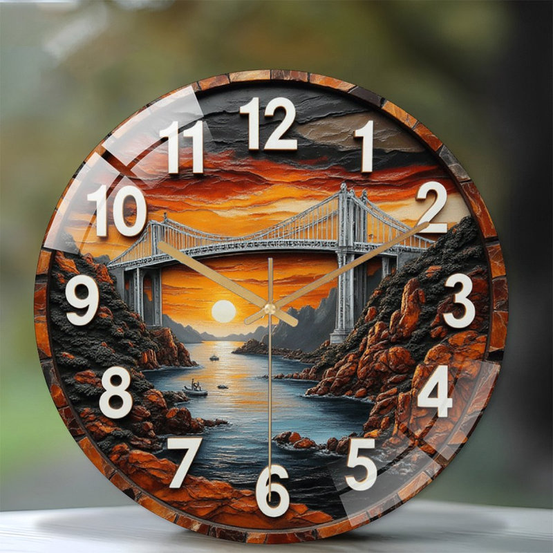 Horloge murale Sunset Art