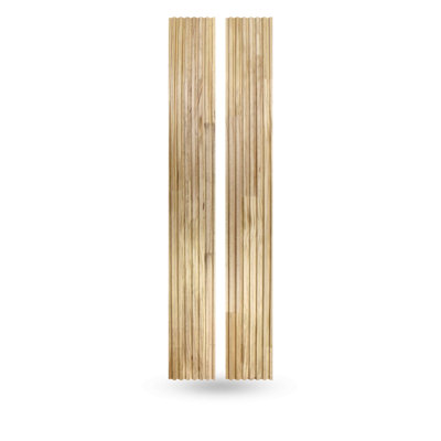 106" x 6" Decorative 3D Slat Wood Wall Panels - Shiplap Style for Interior