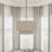 Marrium 1-Light 20 inch Oversize Fabric Lampshade Modern Pendant Lighting for Dining Room, Bedroom