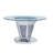 Choi Round Glass Top Metal Base Dining Table