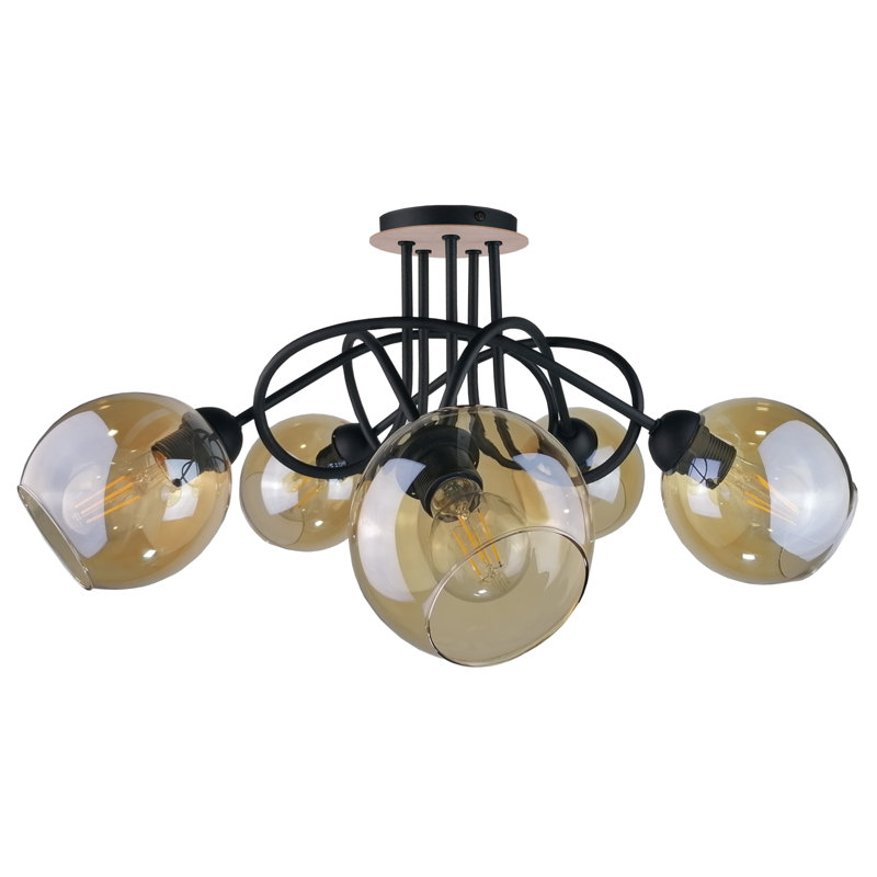 Glass Semi Flush Mount