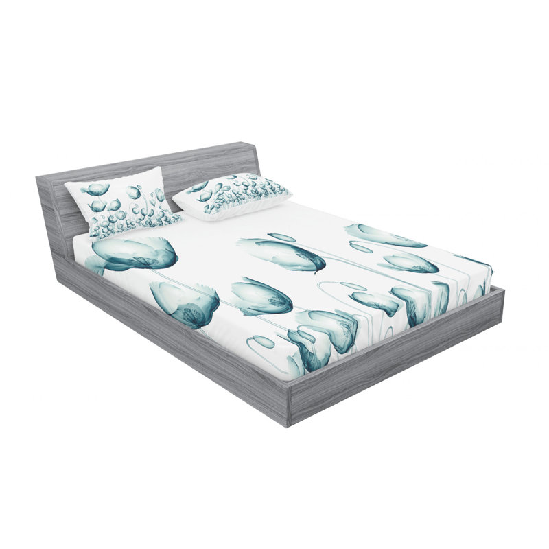 Microfiber Sheet Set, Full Sheet Set with Fitted Sheet