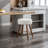 Boucle Upholstered Counter Height Stool, 360° Swivel