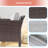 6 Pieces Patio Set with 45'' Fire Pit Table, PE  Rattan Patio Sofa Set With Ottomans and Sturdy Frame-1025450992-1025451007