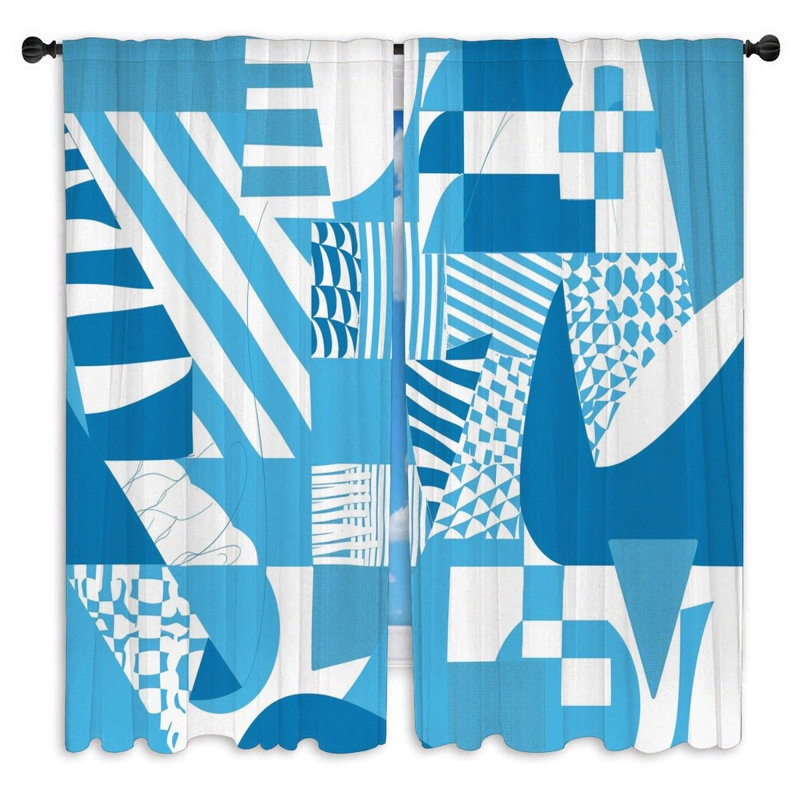 Jazalin Room Darkening Curtain Pair, 20" W x 61" L
