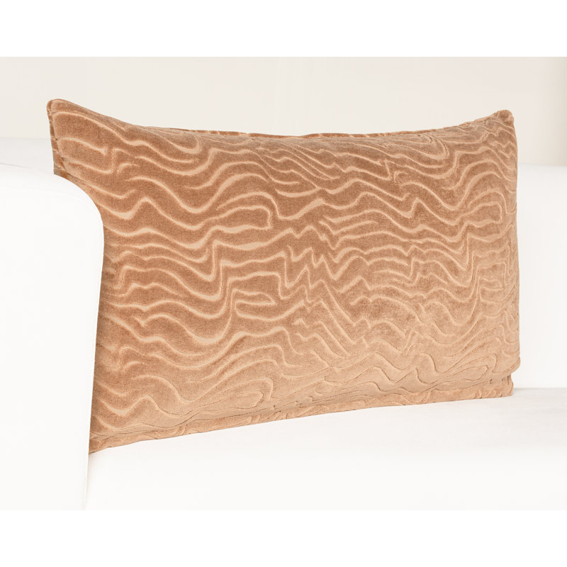 All Modern Disc Accent Pillow by Siscovers - Textured Sophistication,Comfort, Red, Rectangle 12"H x 21"W, Polyester