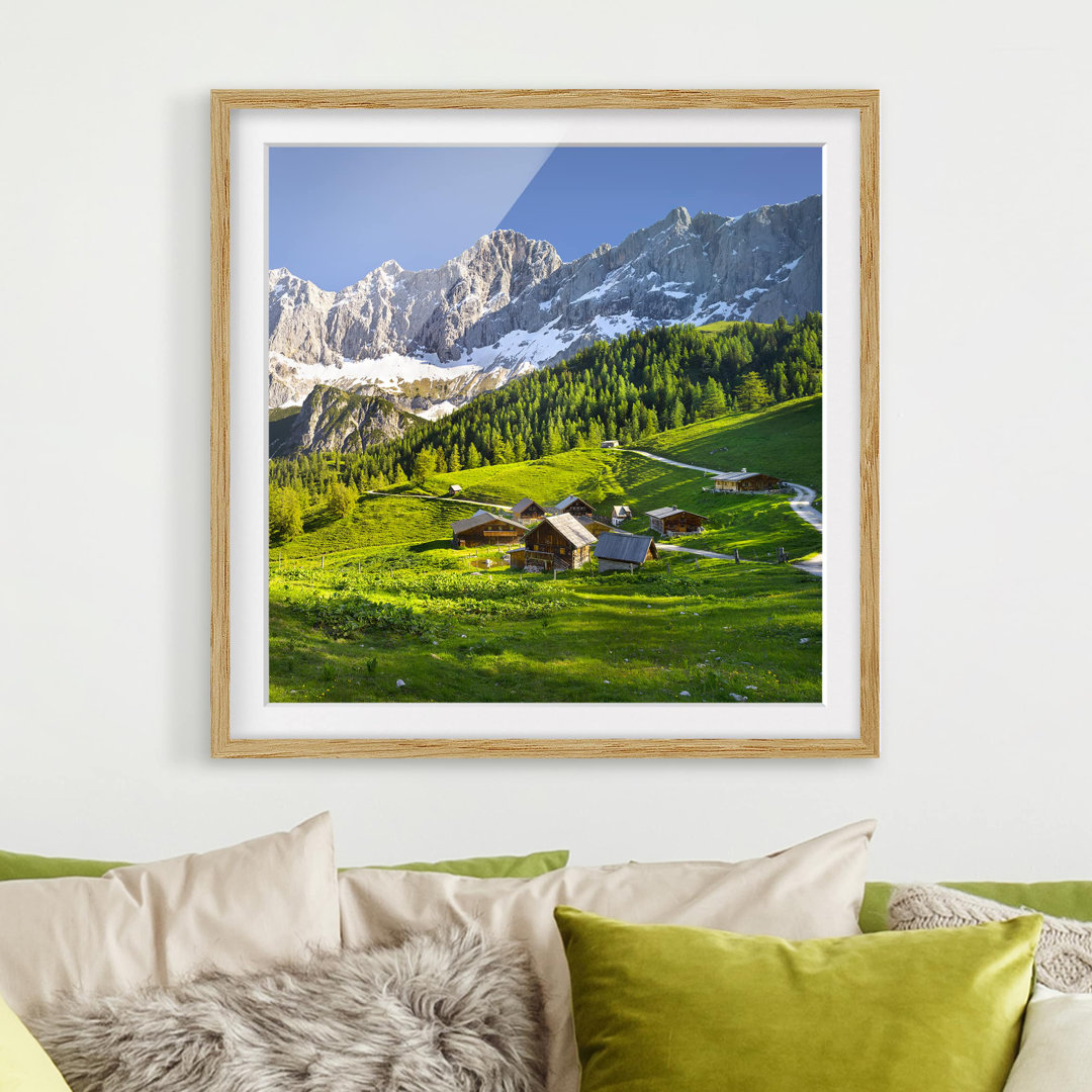 Gerahmter Fotodruck Alpine Meadow, Styria