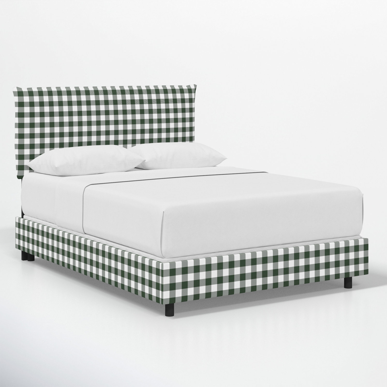 Bessinger Cotton Upholstered Bed, Twin