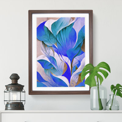 XV1022-2751X Modern Abstract Floral No.3 - Single Picture Frame Painting