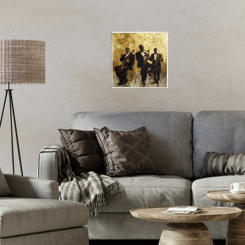 Plaque dorée Golden Musra Abstraction, par Marta Wiley